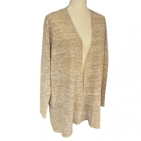 Eileen Fisher Angled Open Front Cardigan - Picture 5 of 9